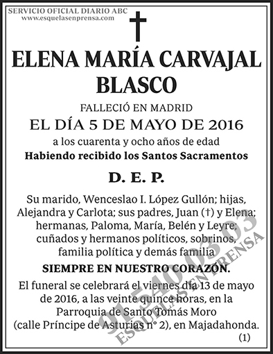 Elena María Carvajal Blasco